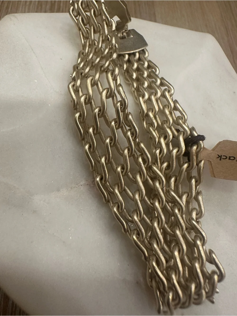 Vintage Brushed Silver Multi-Strand Mesh Link Chain Bracelet